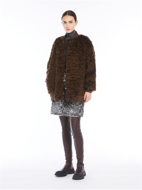 Bomber corto in tessuto furry WEEK END Max Mara | AGIATE2425086022600001